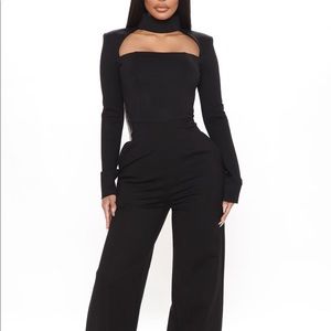 Vanessa Shoulder Pad Jumpsuit for taller fit